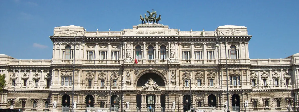 A photo of the Palazzo di Giustizia (Palace of Justice) in Rome, Italy.